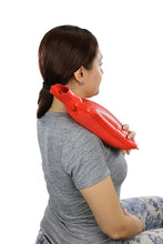 Load image into Gallery viewer, BODYHEALT Premium Classic Rubber Hot Water Bottle, Red, 1.3 Pound