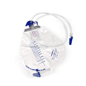 BodyHealt Urinary Drainage Bag with Anti-Reflux Chamber, 2000 mL Vinyl with 48
