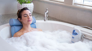 BodyHealt Spa Bath Kit - Home Spa Jacuzzi Bath Set - Gentle Massage Jet and Bath Spa Pillow Combo by Bodyhealt