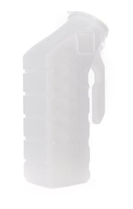 BodyHealt Deluxe Male Urinal Incontinence Pee Bottle 32oz./1000ml with Cover (Standard Lid, Pack of 2)