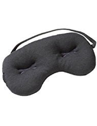 Bodyhealt Pain Relief Compression Sleeping Mask | Breathable Cotton Eye Pillow With Adjustable Strap & Massaging Beads | Soothe Puffy Eyes & Redness, Eliminate Headaches & Block Out Lights (Black)