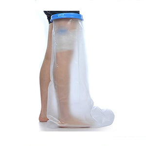 BodyHealt Adult Cast & Bandage Protector - Waterproof - Watertight Protection - (Long Leg 41" (9.75" Ring))