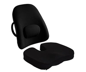 Memory Foam Lower Back Rest Pillow Lumbar Support Cushion For Chair & Car  Seat
