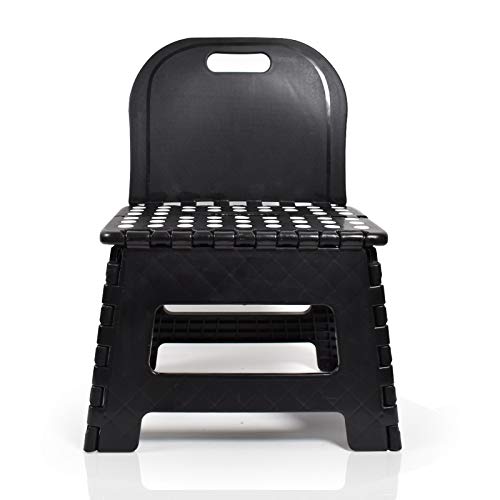 Folding step stool with back support sale