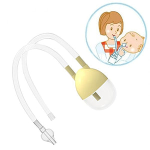 BodyHealt Baby Nasal Aspirator - Booger Remover - Newborn & Toddlers - Non-Irritation (Yellow)