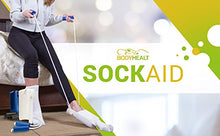 Load image into Gallery viewer, BodyHealt Sock Aids - Deluxe White, Comfortable Design Ideal for Seniors, Aids Donning Sock with Foam Grip for Easy Grip, Extends Your Reach Up to 33&quot; (White 2 Pack)