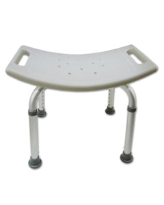 Aluminum Bath Bench - Shower Chair with Handle - Stool Safety Seat by BodyHealt (Without Back) No Tolls Required