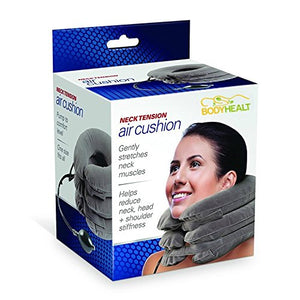 BodyHealt Cervical Neck Traction Device - Inflatable & Adjustable Neck Stretcher Collar Pillow - Great for Chronic Neck, Back & Shoulder Pain Relief
