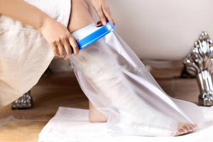 BodyHealt Adult Cast & Bandage Protector - Waterproof - Watertight Protection - (Short Leg 25" (7.25" Ring))