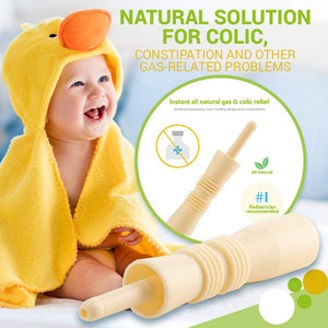 BodyHealt Baby Colic & Gas Relief - 20 Pack Hollow Tube All-Natural Solution - 100% Safe & Effective, Immediate Remedy/Solution for Colic, Constipation, Intestinal Gas & Bloating Problems