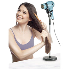 Load image into Gallery viewer, BodyHealt Hands Free Hair Dryer Stand Holder - with Heavy Non-Tipping Base - Adjustable Height