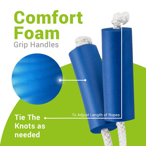 Sock Aid and Stocking Assist | Flexible Contoured Plastic Shell with Built-Up Foam Grip Handles | Easy Putting Up and Removing Socks or Compression Stocking (Blue, Pack of 1)