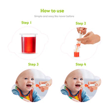 Load image into Gallery viewer, BodyHealt Baby Medicine Pacifier Dispenser with Oral Syringe | Safe Feeder |Liquid Leak Proof | Also to Feed Baby Liquid Food | for Baby&#39;s 0-18 Months