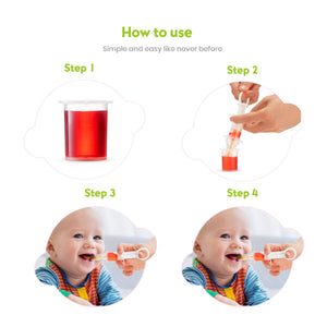 BodyHealt Baby Medicine Pacifier Dispenser with Oral Syringe | Safe Feeder |Liquid Leak Proof | Also to Feed Baby Liquid Food | for Baby's 0-18 Months