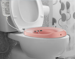 BodyHealt Toilet Sitz Bath for Hemorrhoids Treatment - Over The Toilet, Perineal Soaking Bath - for Hemorrhoids Relief - for Pregnant Women, Color Rose