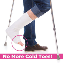 Load image into Gallery viewer, BodyHealt Adult Non-Slip Cast Sock Toe Covers | Keep Your Toes Warm | Keeps Your Cast Clean | Slip Resistant Safety Tread, Washable, Latex-Free