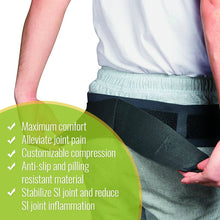 Load image into Gallery viewer, Bodyhealt Comfortable Sacroiliac Joint Support Belt - Slimline Design - for Low Back and Pelvic Pain Relief - Hypoallergenic and Breathable Maternity