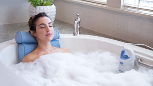 Home Spa Jacuzzi Bath Set - Gentle Massage Jet With Bath Spa Pillow by Bodyhealt