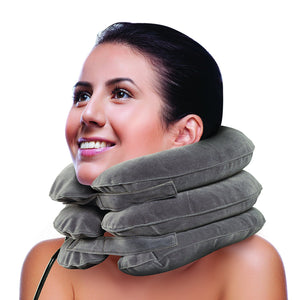 BodyHealt Cervical Neck Traction Device - Inflatable & Adjustable Neck Stretcher Collar Pillow - Great for Chronic Neck, Back & Shoulder Pain Relief